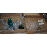 TWO BOXES OF ASSORTED GLASSWARE