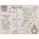 CARTOGRAPHY: FOUR MAPS OF SCOTTISH INTEREST, TO INCLUDE; TIMOTHY PONT, REFROANA, 42.5CM X 56.5CM;