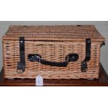 HINGED WICKER BASKET