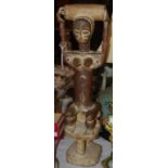 TRIBAL ART - AN AFRICAN ATTYE LAGOON FEMALE FIGURE, PROBABLY IVORY COAST