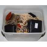 A LARGE COLLECTION OF ASSORTED COSTUME JEWELLERY