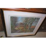 THREE ASSORTED SIGNED MCINTOSH PATRICK PRINTS, "GONE FISHING, "CARSE FARMLAND" AND "THE KNAPP