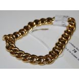 AN 18CT GOLD BRACELET, 31.8 GRAMS