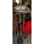 TWO TIFFANY STYLE STANDARD LAMPS