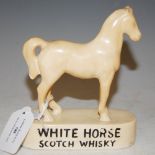 A VINTAGE WHITE HORSE SCOTCH WHISKY ADVERTISING CERAMIC FIGURE GROUP