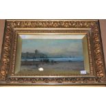 TOM SEYMORE, FOUR OIL PAINTINGS COMPRISING TWO BEACH SCENES, AND TWO LOCH SCENES, ALL SIGNED,