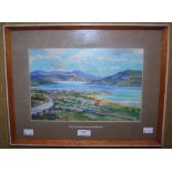 H. S. FOY, NEAR ULLAPOOL ON LOCH BROOM, OIL ON BOARD, SIGNED LOWER RIGHT, 20CM X 30CM