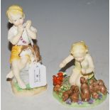 TWO ROYAL WORCESTER FIGURES MODELLED BY F. G. DOUGHTY, "WOODLAND DANCE" NO. 3076, AND "JUNE" 3456