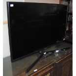 A SAMSUNG FLATSCREEN HD TV, APPROX. 42"