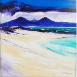 •AR John Lowrie Morrison (Jolomo) OBE (b.1948) Balnahard Beach, Isle of Colonsay oil on canvas,