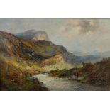 Alfred de Breanski (1852-1928) Glencoe oil on canvas, signed lower right 49cm x 74cm