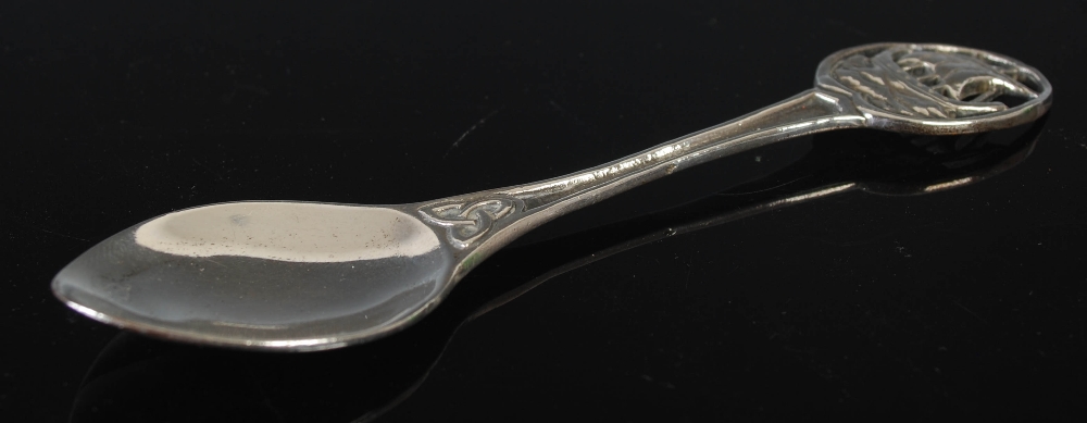 Alexander Ritchie, a silver spoon, Birmingham, 1937, makers mark of ICA, stamped A.R. IONA, the