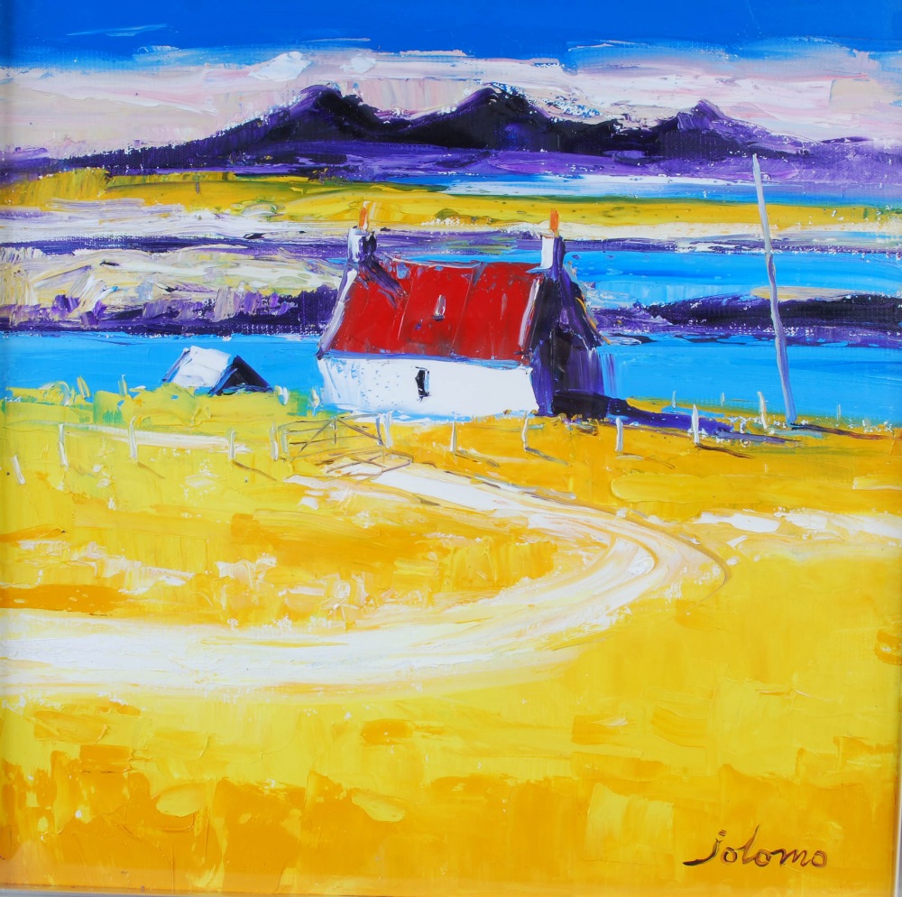 •AR John Lowrie Morrison (Jolomo) OBE (b.1948) High Summer on North Uist oil on canvas, signed lower