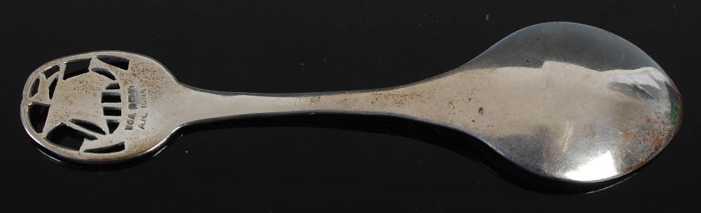 Alexander Ritchie, a silver spoon, Birmingham, 1937, makers mark of ICA, stamped A.R. IONA, the - Image 5 of 6