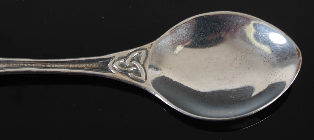 Alexander Ritchie, a silver spoon, Birmingham, 1937, makers mark of ICA, stamped A.R. IONA, the - Image 4 of 6