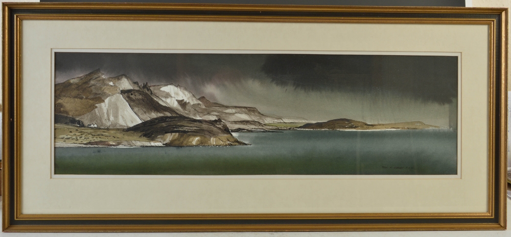 •AR Tom Hovell Shanks RSW RGI PAI (1921-2020) Storr Rocks, Skye watercolour, signed lower right, - Image 2 of 4