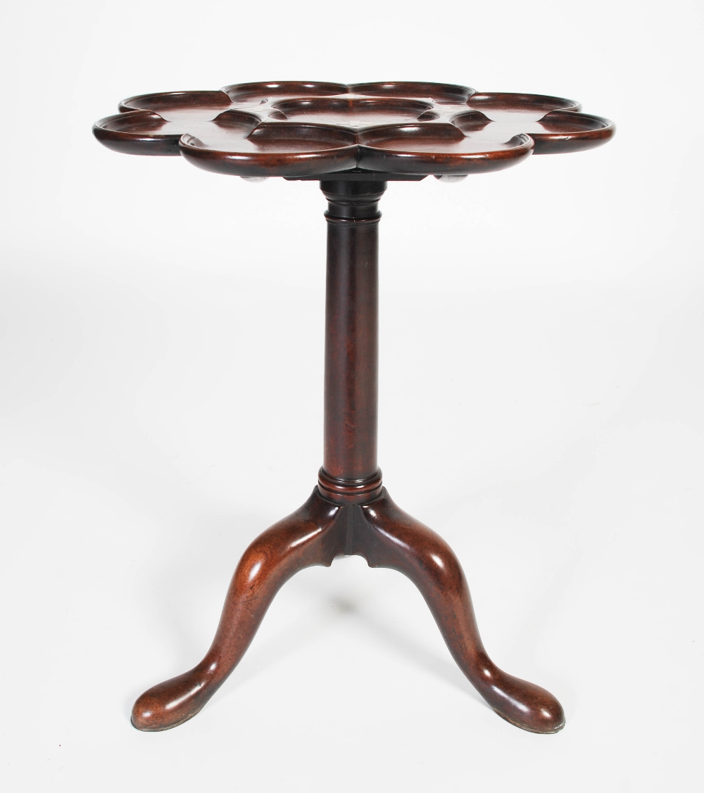 A Georgian mahogany and brass inlaid supper table in the manner of Frederick Hintz, the hinged - Image 7 of 9