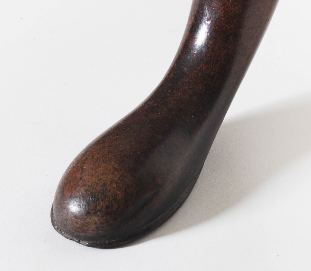 A Georgian mahogany and brass inlaid supper table in the manner of Frederick Hintz, the hinged - Image 6 of 9