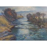 •AR Samuel John Lamorna Birch (1865-1955) October's Ending, River Isla, Perthshire oil on canvas,