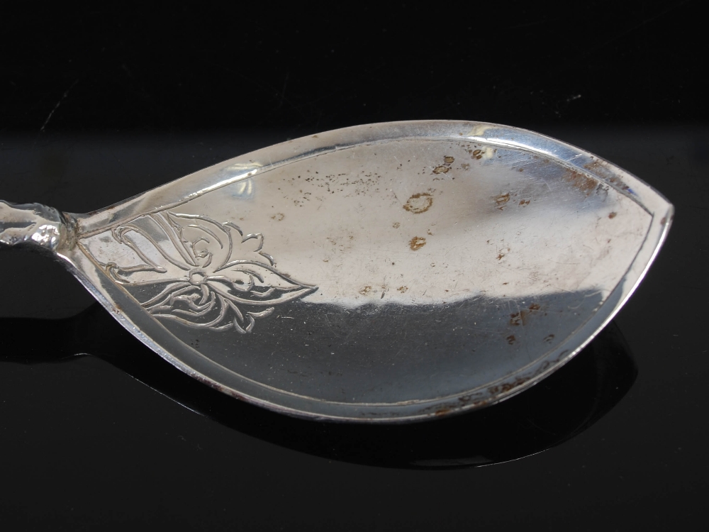 Alexander Ritchie, a silver nunnery spoon, Birmingham, probably 1932, makers mark ICA, stamped A. - Image 2 of 6