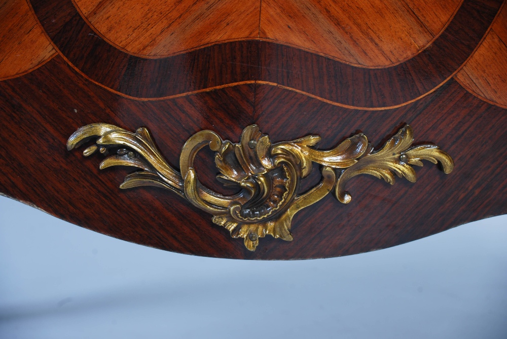 A Continental kingwood, rosewood and gilt metal mounted Transitional style commode, late 19th/ early - Image 6 of 8