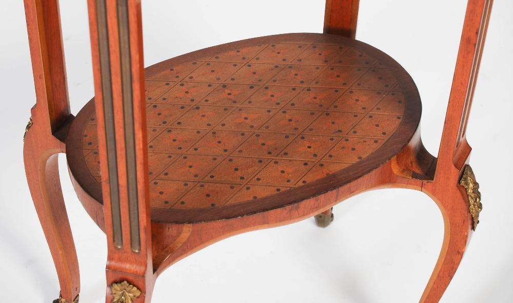 A late 19th/ early 20th century specimen wood and gilt metal mounted occasional table, the oval- - Image 3 of 12