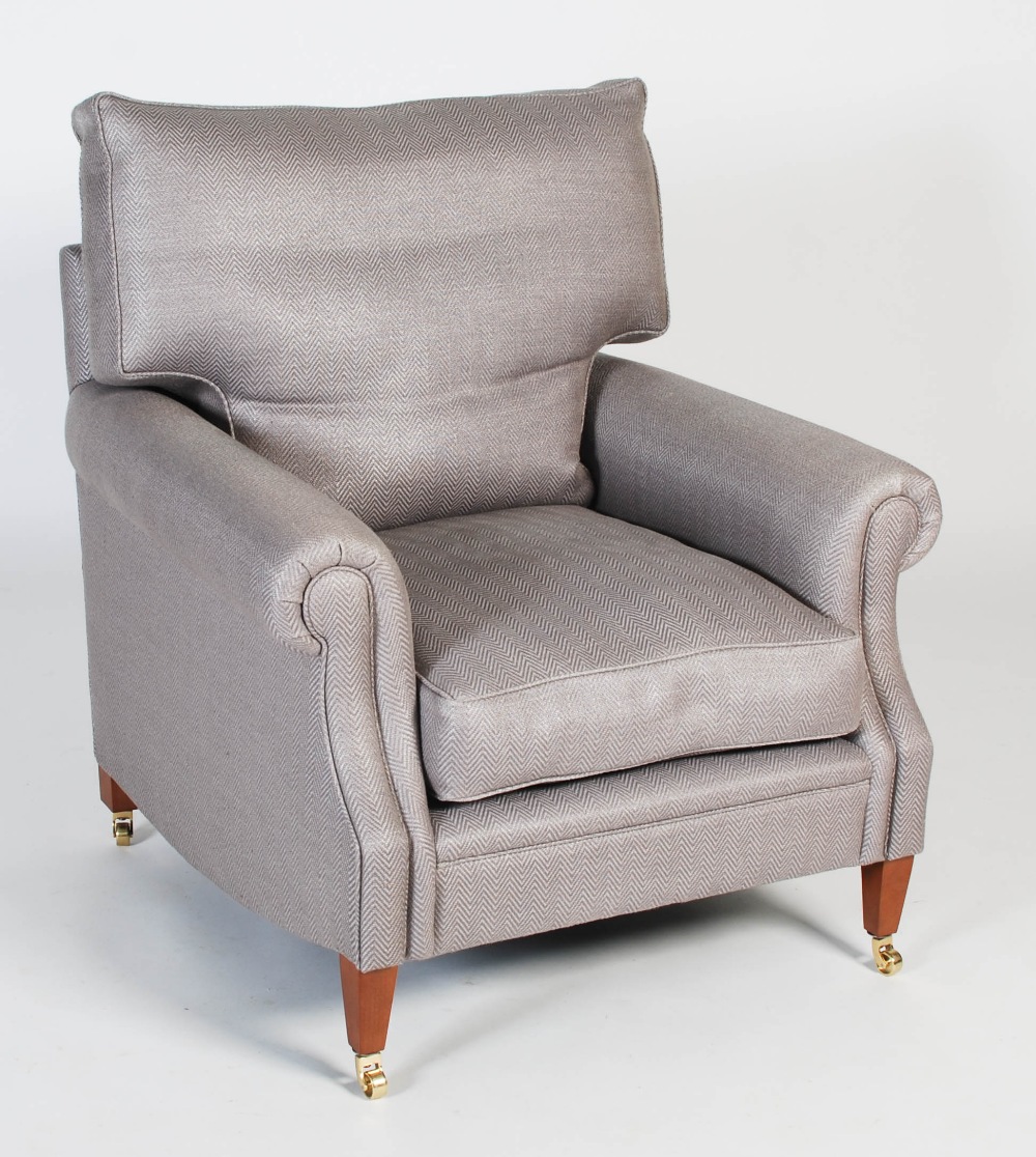 Bryce McKenzie, a Vendome chair, with Zimmer & Rohde smart upholstery, raised on tapered square