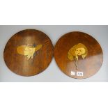 Pair of Mary Cruickshank wall plaques