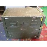 Military box - thought to belong former SAS soldier - Approx W: 83cm x D: 54cm x H: 62cm