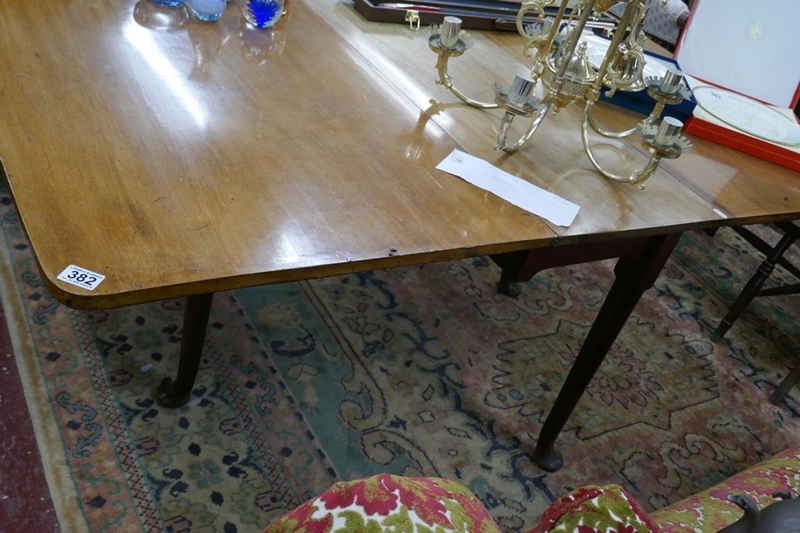 Victorian Mahogany pad foot drop leaf table - Approx L: 174cm x W: 107cm x H: 70cm - Image 4 of 5