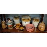 Collection of Earthenware pottery