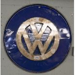 Rustic metal VW sign