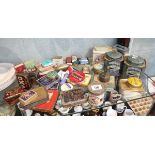 Collection of antique tins