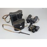 Two sets of binoculars