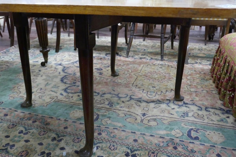Victorian Mahogany pad foot drop leaf table - Approx L: 174cm x W: 107cm x H: 70cm - Image 3 of 5