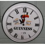 Guinness clock - Approx. diameter 41cm