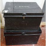 Hobbs & Co deed box with key and another