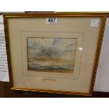 Watercolour marked J Constable 1776 - 1837- Approx IS: 19cm x 15cm