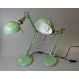 Pair of counterbalance desk lamps