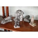 Eskimo art soap stone carvings