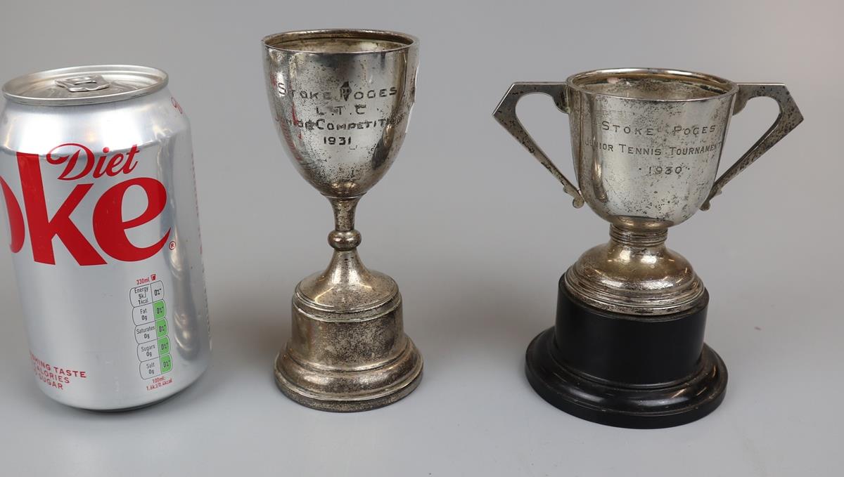 2 Hallmarked silver trophies