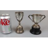 2 Hallmarked silver trophies
