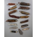 Collection of pocket knives