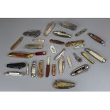 Collection of pocket knives etc