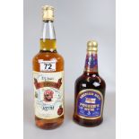 1 litre of Old Brigans Barbados rum & bottle of Pusser's Navy rum