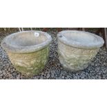 Pair of stone planters