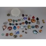 Collection of glass jewellery