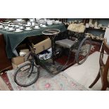 1928 French hand propelled tricycle by Ets. G. Poirier with original dynamo lights