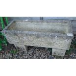 Raised stone trough