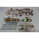 Collection of Britains metal animals etc.